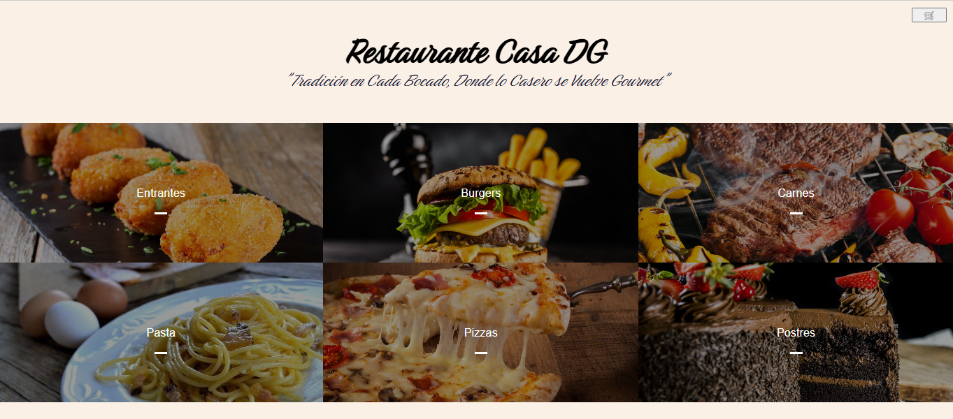 Carta para un restaurante